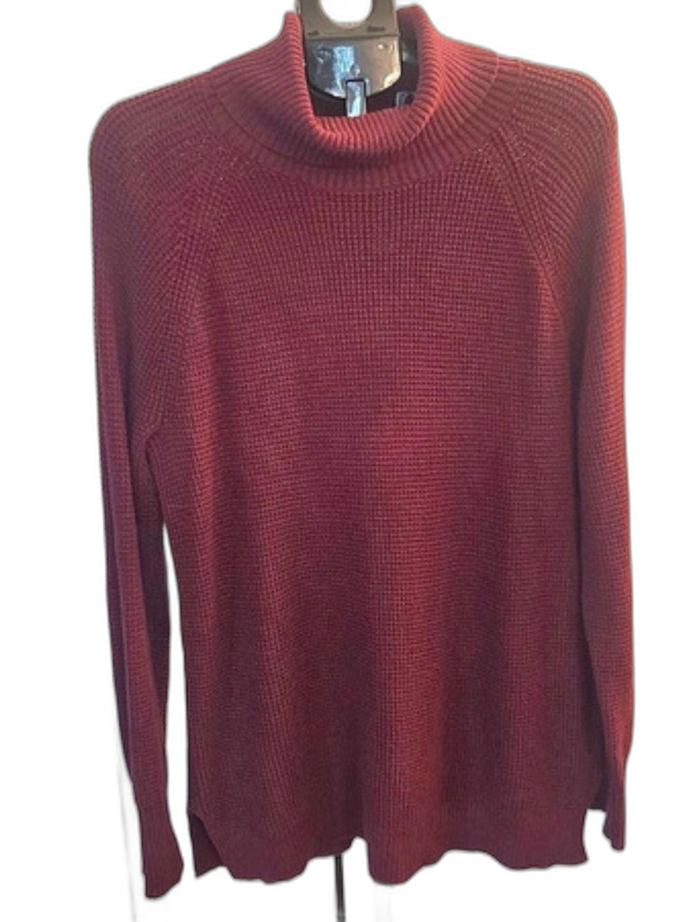 J.Crew Cotton Turtleneck Sweater Burgundy XL